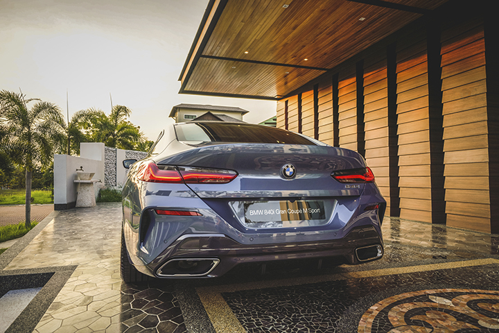 Image of the 2020 BMW 840i Gran Coupe M Sport rear end