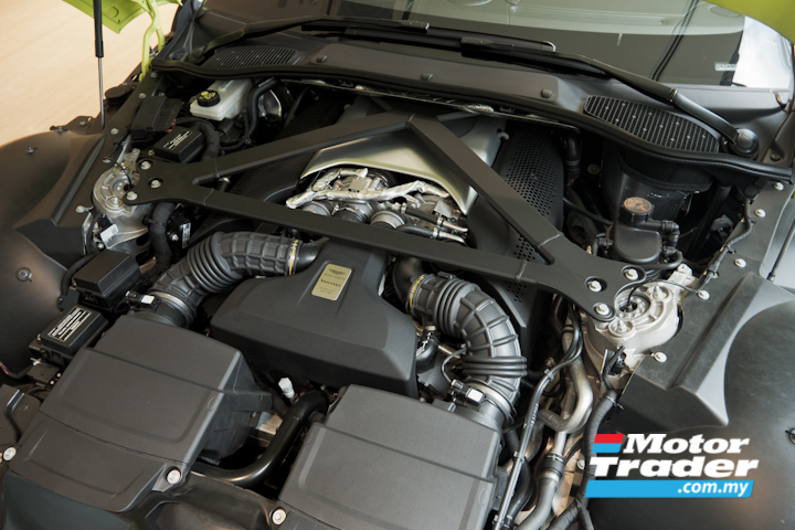 Aston Martin Vantage engine compartment