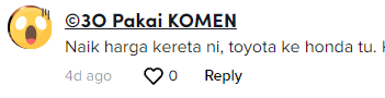 Toyota Corolla Altis netizen response