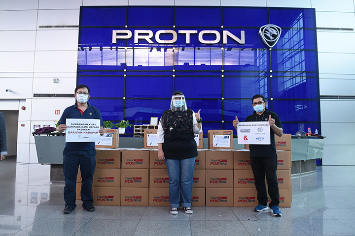 Proton Delivered 8,000 Face Shields To Medical Frontliners