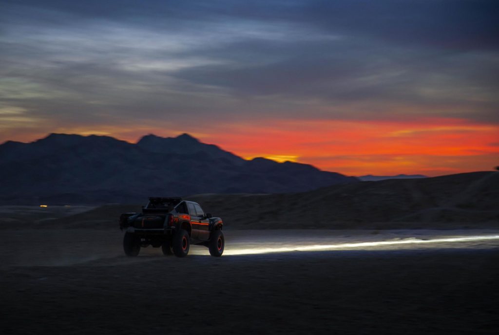 An off-road vehicle equipped with SLD’s laser headlights.Source: SLD Laser