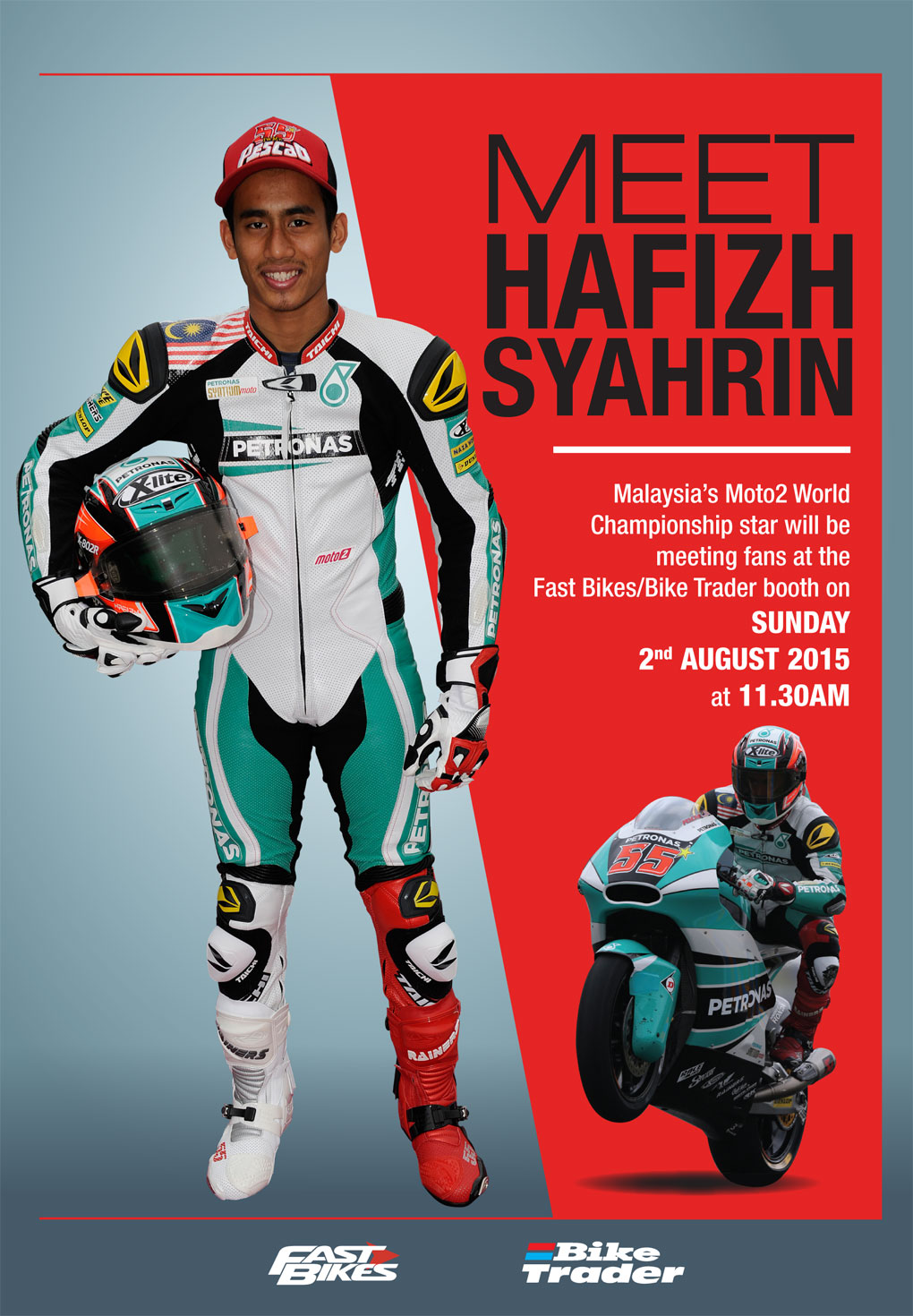 Meet Hafizh Syahrin during the World Superbike Championship 2015